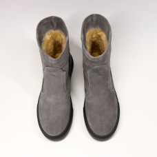 Ботинки из светло-серой замши Арт. 12-19/21852