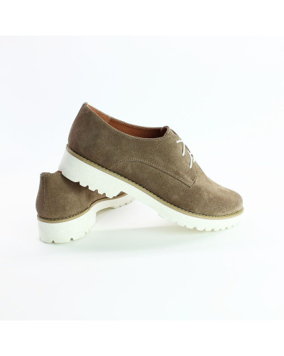 Туфлі з замші кольору капучино Арт. 12-29Se