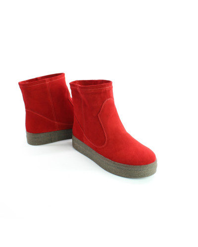 Ботинки из красной замши Арт. 12-19Ls