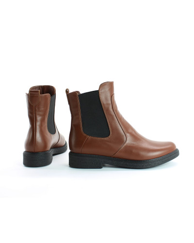 Челсі з натуральної шкіри рудого кольору 12-1(Sn4)