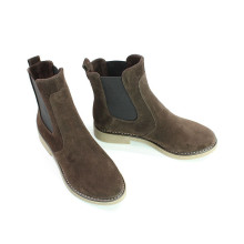 Шоколадні челсі з натуральної замші 12-1(Sn4)