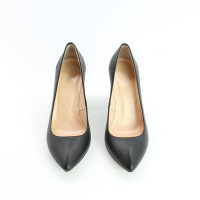 Чорні шкіряні туфлі-човники Арт. 35-1/42