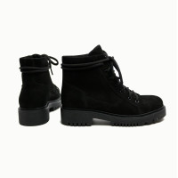 Ботинки со шнуровкой из черного нубука Арт. 51-3/21855