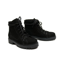 Ботинки со шнуровкой из черного нубука Арт. 51-3/21855