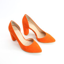 Туфлі-човники помаранчевого кольору  Арт. 35-5/24Ок