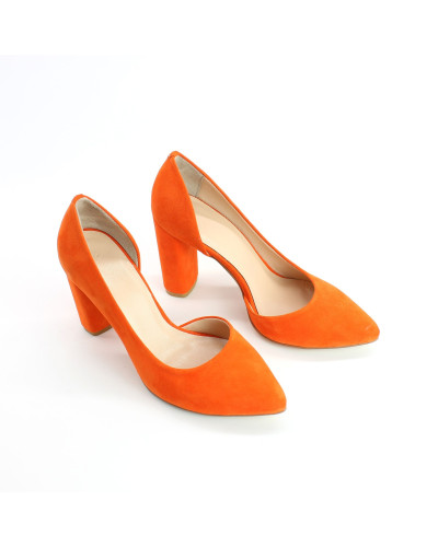 Туфлі-човники помаранчевого кольору  Арт. 35-5/24Ок