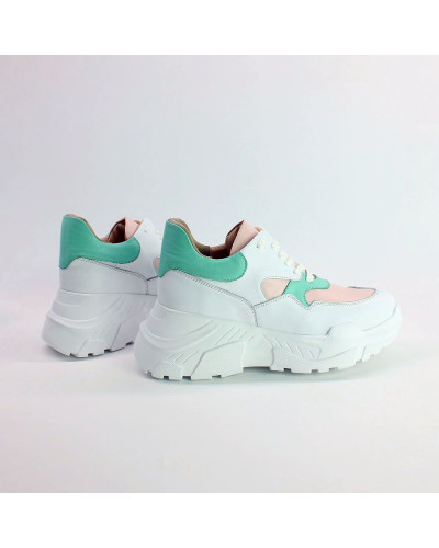 Кросівки з білої шкіри Арт. 218-1/21950