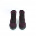 Ботинки со шнуровкой из замши цвета баклажан Арт. 51-3/21855