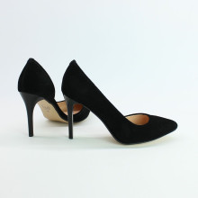 Туфлі-човники з чорної замші Арт. 35-5