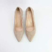 Туфлі-човники з бежевого велюру Арт. 657-1/36