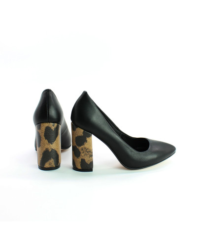 Туфлі-човники чорного кольору Арт. 35-1/44Ок