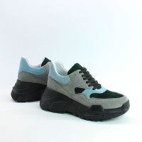 Кросівки з сірої замші Арт. 218-1/21950