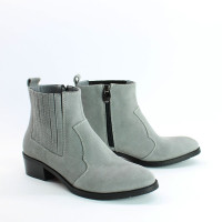 Черевики із сірої замші Арт. 306-4