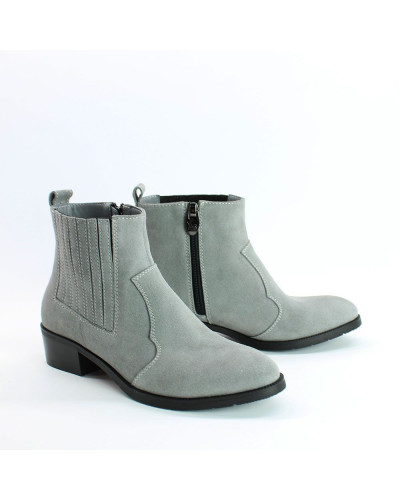 Черевики із сірої замші Арт. 306-4