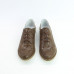 Туфли из нубука цвета шоколад с принтом под питон Арт. 05-6