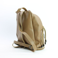 Бежевий рюкзак з м'якої шкіри Арт. YS-7086
