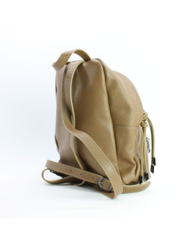 Бежевий рюкзак з м'якої шкіри Арт. YS-7086