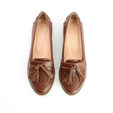 Лофери із рудої шкіри Арт. 05-15/12