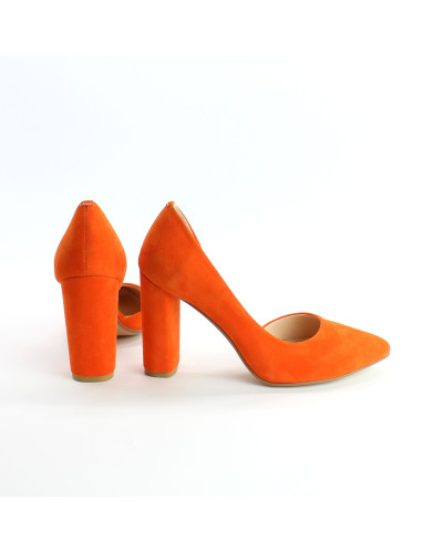 Туфлі-човники помаранчевого кольору  Арт. 35-5/24Ок