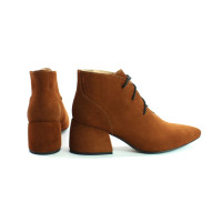 Ботильоны из замши рыжего цвета Арт. 657-10/w324Ок