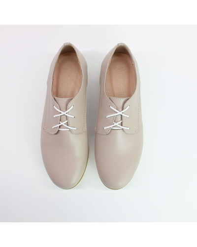 Кеды из темно-бежевой кожи Арт. 100-1Kr ДОП*