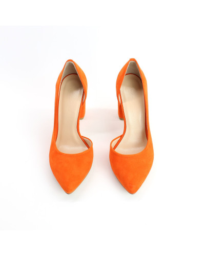 Туфлі-човники помаранчевого кольору  Арт. 35-5/24Ок
