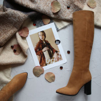 Руді чоботи на підборах Арт. 35-11/44Ок