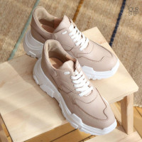 Кросівки з бежевої шкіри Арт. 218-1/21950