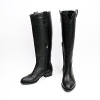 Класичні чоботи із чорної шкіри Арт. 306-5