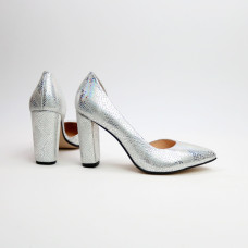 Туфлі-човники з нубуку під пітон Арт. 35-5/24Ок