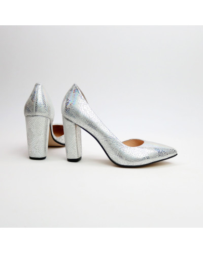 Туфлі-човники з нубуку під пітон Арт. 35-5/24Ок