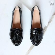 Лакові чорні лофери Арт. 05-15 (Mar4)