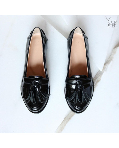 Лакові чорні лофери Арт. 05-15 (Mar4)