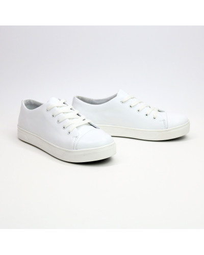 Кеди із білої шкіри Арт. 33-1(Ls8)