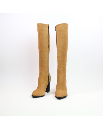 Руді чоботи на підборах Арт. 35-11/44Ок