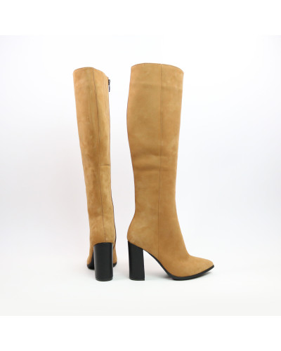 Руді чоботи на підборах Арт. 35-11/44Ок