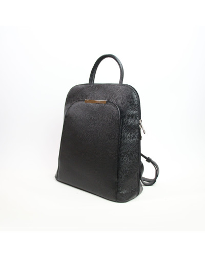 Рюкзак зі шкіри чорного кольору Арт. YS-01345