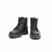 Ботинки со шнуровкой из кожи черного цвета Арт. As-4/17