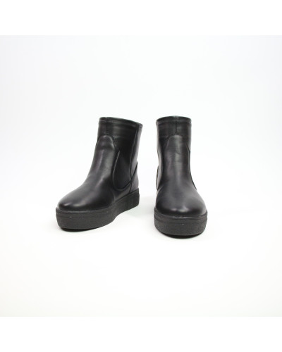 Ботинки из черной кожи Арт. 12-19Ls