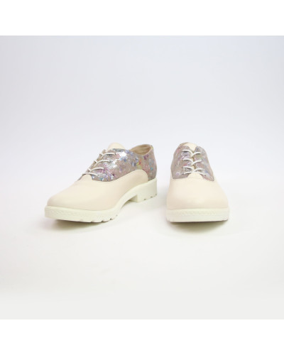 Туфлі з бежевої шкіри Арт. 05-6/129