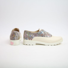 Туфлі з бежевої шкіри Арт. 05-6/129