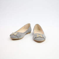 Балетки з світло-сірої замші Арт. 01-1H