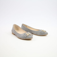 Балетки з світло-сірої замші Арт. 01-1H