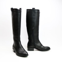 Класичні чоботи із чорної шкіри Арт. 306-5