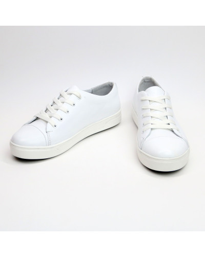 Кеди із білої шкіри Арт. 33-1(Ls8)