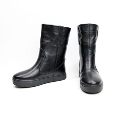 Полусапоги из черной кожи флотар Арт. 12-2/21613