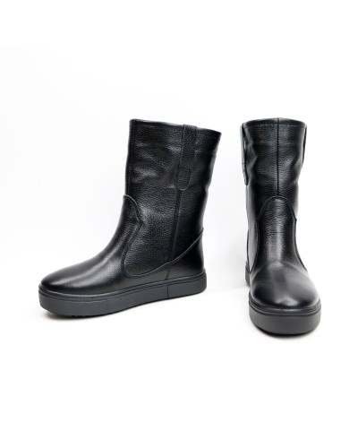 Полусапоги из черной кожи флотар Арт. 12-2/21613