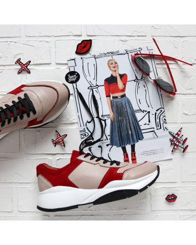 Кросівки бежевого кольору Арт. Т-3/21974