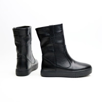Полусапоги из черной кожи флотар Арт. 12-2/21613