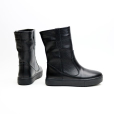 Полусапоги из черной кожи флотар Арт. 12-2/21613
